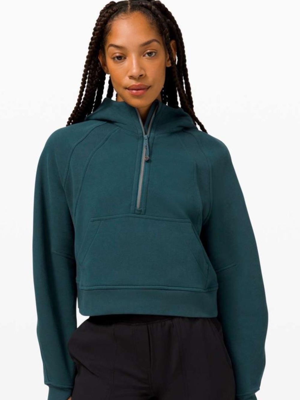 Lululemon Scuba Cropped Half-Zip Hoodie